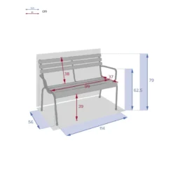 Banc Extérieur Greensboro Vert Olive Hespéride -Pas Cher Jardo Via Magasin banc exterieur greensboro vert olive hesperide 2