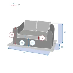 Canapé 2 Places Moorea Savana Hespéride 5 Canapé 2 Places Moorea Savana Hespéride -Pas Cher Jardo Via Magasin canape 2 places moorea savana hesperide 2