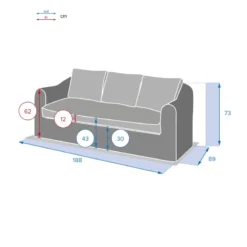 Canapé 3 Places Moorea Savana Hespéride -Pas Cher Jardo Via Magasin canape 3 places moorea savana hesperide 2