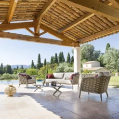 Canapé De Salon Extérieur 3 Places Embruns Hespéride -Pas Cher Jardo Via Magasin canape de salon exterieur 3 places embruns hesperide 2