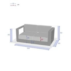 Canapé Extérieur 2 Places Allure Hespéride 8 Canapé Extérieur 2 Places Allure Hespéride -Pas Cher Jardo Via Magasin canape exterieur 2 places allure hesperide 2