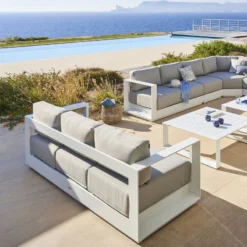 Pas Cher Jardo Via Magasin -Pas Cher Jardo Via Magasin canape exterieur 3 places allure blanc hesperide 1