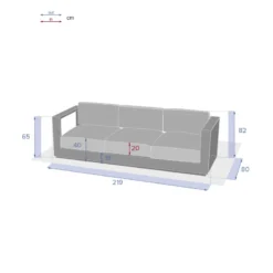 Canapé Extérieur 3 Places Allure Blanc Hespéride 9 Canapé Extérieur 3 Places Allure Blanc Hespéride -Pas Cher Jardo Via Magasin canape exterieur 3 places allure blanc hesperide 2