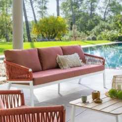 Pas Cher Jardo Via Magasin -Pas Cher Jardo Via Magasin canape exterieur 3 places oriengo brique hesperide 1