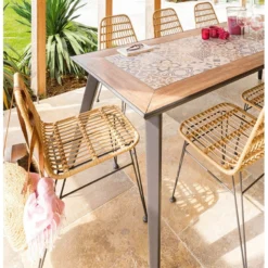 Chaise Extérieure Lambada Sésame & Graphite Hespéride -Pas Cher Jardo Via Magasin chaise exterieure lambada sesame graphite hesperide 2