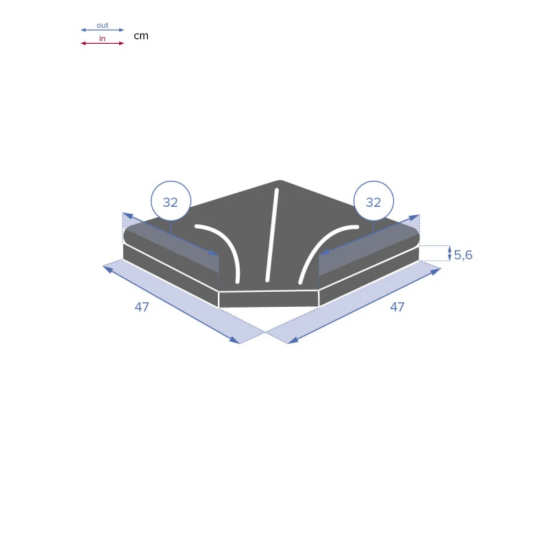 Dalle 25 Kg Pour Pied De Parasol En Croix Hespéride Noir 4 Dalle 25 Kg Pour Pied De Parasol En Croix Hespéride Noir – Image 4