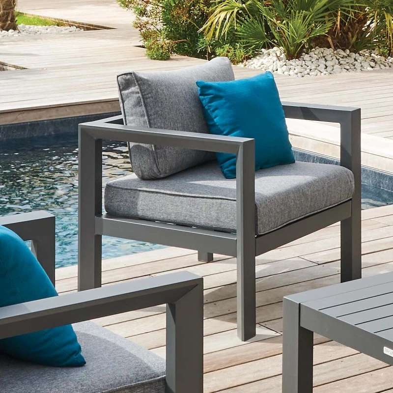 Fauteuil De Jardin Evasion Graphite Hespéride 2 Fauteuil De Jardin Evasion Graphite Hespéride – Image 2