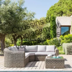 Pas Cher Jardo Via Magasin -Pas Cher Jardo Via Magasin lot de 9 coussins pour salon angle moorea beige hesperide 1