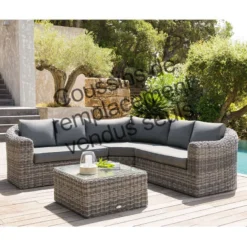 Pas Cher Jardo Via Magasin -Pas Cher Jardo Via Magasin lot de 9 coussins pour salon angle moorea carbone hesperide 1