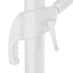 Parasol Décentré Eléa Inclinable Carré Oléfine Noisette/blanc Hespéride -Pas Cher Jardo Via Magasin parasol decentre elea inclinable carre olefine noisetteblanc hesperide 4