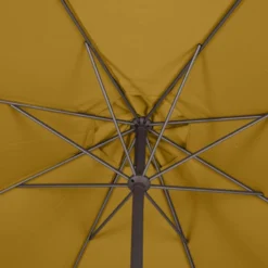 Parasol Mat Central Rond 3m Loompa Moutarde Hespéride -Pas Cher Jardo Via Magasin parasol mat central rond 3m loompa moutarde hesperide 4