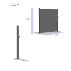 Paravent écran Antao Graphite Hespéride -Pas Cher Jardo Via Magasin paravent ecran antao graphite hesperide 1 6