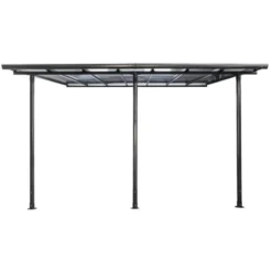Pergola Belize Hespéride Noir -Pas Cher Jardo Via Magasin pergola belize hesperide noir 2