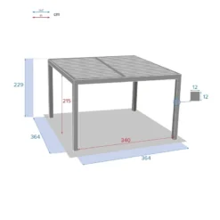 Pergola Bioclimatique Majaé Module De Base Hespéride -Pas Cher Jardo Via Magasin pergola bioclimatique majae module de base hesperide 4
