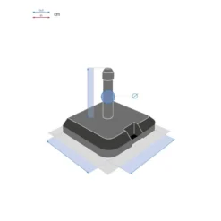 Pied De Parasol à Roulettes Opaneo 39kg Hespéride -Pas Cher Jardo Via Magasin pied de parasol a roulettes opaneo 39kg hesperide 4