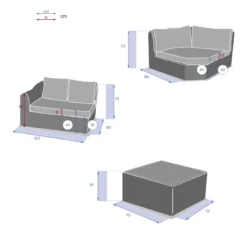Salon Angle Moorea 5 Places Savana Hespéride -Pas Cher Jardo Via Magasin salon angle moorea 5 places savana hesperide 9