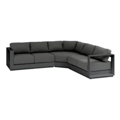 Pas Cher Jardo Via Magasin -Pas Cher Jardo Via Magasin salon d angle 5 places allure anthracite graphite hesperide 1