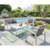Salon De Jardin 4 Places Elyn Noisette / Blanc Hespéride