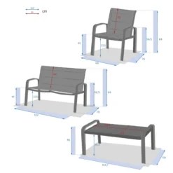 Salon De Jardin 4 Places Elyn Noisette / Blanc Hespéride 12 Salon De Jardin 4 Places Elyn Noisette / Blanc Hespéride -Pas Cher Jardo Via Magasin salon de jardin 4 places elyn noisette blanc hesperide 1 5