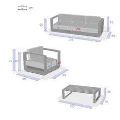 Salon De Jardin Allure Graphite 5p Hespéride 13 Salon De Jardin Allure Graphite 5p Hespéride -Pas Cher Jardo Via Magasin salon de jardin allure graphite 5p hesperide 3