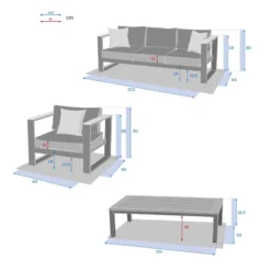 Salon De Jardin Emperia 5p En Aluminium Et Acacia Hespéride -Pas Cher Jardo Via Magasin salon de jardin emperia 5p en aluminium et acacia hesperide 3