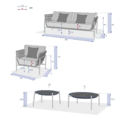 Salon De Jardin 5 Places Rubby Graphite Hespéride 13 Salon De Jardin 5 Places Rubby Graphite Hespéride -Pas Cher Jardo Via Magasin salon de jardin rubby graphite premium hesperide 3