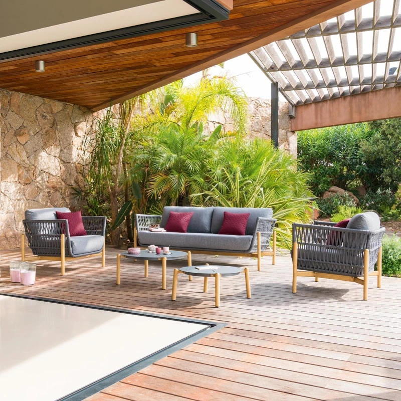 Salon De Jardin 5 Places Rubby Graphite Hespéride 1 Salon De Jardin 5 Places Rubby Graphite Hespéride