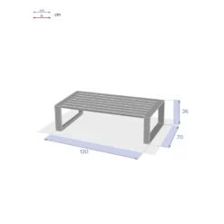 Table Basse Extérieure Allure Blanc Hespéride -Pas Cher Jardo Via Magasin table basse exterieure allure blanc hesperide 2