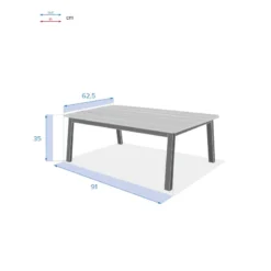 Table Basse Extérieure Oriengo Graphite Hespéride 7 Table Basse Extérieure Oriengo Graphite Hespéride -Pas Cher Jardo Via Magasin table basse exterieure oriengo graphite hesperide 3
