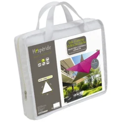 Toile Solaire 5x5x5m Curacao Blanc Hespéride -Pas Cher Jardo Via Magasin toile solaire 5x5x5m luxe hesperide curacao blanc 3