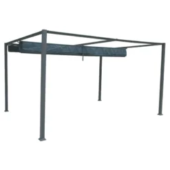 Tonnelle Palmeira 4x3 M Gris Ardoise Hespéride -Pas Cher Jardo Via Magasin tonnelle palmeira 4x3 m gris ardoise hesperide 3