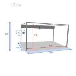 Tonnelle Palmeira 4x3 M Gris Ardoise Hespéride -Pas Cher Jardo Via Magasin tonnelle palmeira 4x3 m gris ardoise hesperide 4